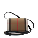 Beige Stoff-Clutch-Tasche