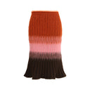 Gonna Midi Multicolore in Mohair