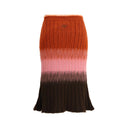 Gonna Midi Multicolore in Mohair