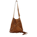 Bolsa Transversal de Couro Marrom