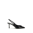Décolleté con tacco alto in pelle nera