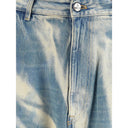 Jeans in cotone azzurro chiaro a vestibilità comoda