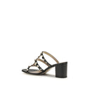 Black Calf Leather Bos Taurus Platform Sandals