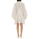 Beige Cotton Casual Dress