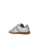 Weiße Kalbsleder Bos Taurus Low-Top-Sneaker
