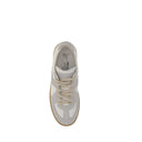 Weiße Kalbsleder Bos Taurus Low-Top-Sneaker