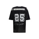 Camiseta preta de poliéster reciclado