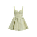 Green Linen Casual Dress