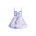 Multicolor Linen Casual Dress
