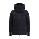 Black Polyester Full-Length Jacket