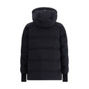 Black Polyester Full-Length Jacket