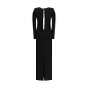 Black Viscose Casual Dress