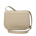 Gray Leather Crossbody Bag