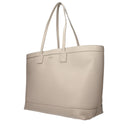 Beige Leather Shoulder Bag