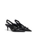 Black Calfskin High Heel Pumps