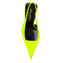 Yellow Calfskin High Heel Pumps