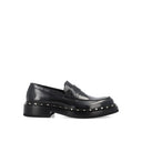 Black Calfskin Slip-On Loafers