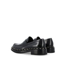Black Calfskin Slip-On Loafers
