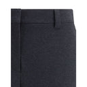 Gray Cotton Dress Pants