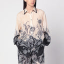 Camisa crema Rhiannon de ZIMMERMANN con estampado de fantasía