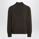 Moncler Cardigan with padded nylon knit sleeves