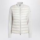Moncler White padded zip-up cardigan