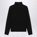 Moncler Black wool and cashmere turtleneck sweater