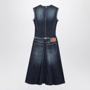 Vestido midi de mezclilla azul con capas de Acne Studios