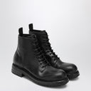 Bota de cano curto preta de couro com cadarço Dolce & Gabbana Dolce&Gabbana