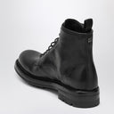 Dolce & Gabbana Dolce&Gabbana Schwarzer Schnürstiefel aus Leder bis zum Knöchel