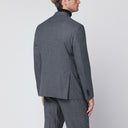 Chaqueta gris de lana cruzada de Lardini