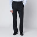 Lardini blaue Wollmischungshose