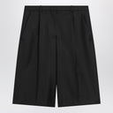 LouLou De Saison Bermuda in black virgin wool