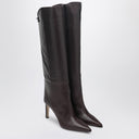 Bota de cano alto Jimmy Choo Alizze 85 cor Merlot