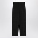 LouLou De Saison Black straight bouclé trousers