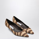Zapatos de tacón Amelia de Jimmy Choo en pelo de potro con estampado de cebra