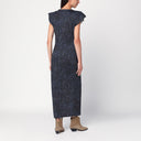 Vestido de largo medio ISABEL MARANT con estampado azul medianoche
