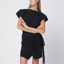 ISABEL MARANT camiseta negra Sebani asimétrica