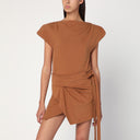 Camiseta asimétrica Sebani de ISABEL MARANT en color caramelo