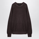 Tagliatore Brown virgin wool pullover
