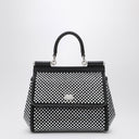 Dolce & Gabbana Dolce&Gabbana Black Sicily medium handbag with crystals