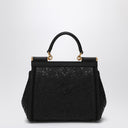 Bolsa preta bordada Dolce & Gabbana Dolce&Gabbana Sicily média