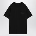 ジバンシィ ブラック コットン Tシャツ ロゴパッチ付き