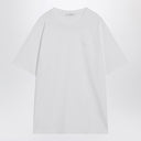 ジバンシィ ホワイト コットン Tシャツ ロゴパッチ付き