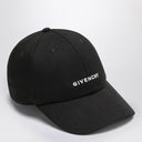 Boné de beisebol preto Givenchy com logo