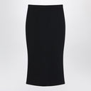 Givenchy Black midi skirt with pleats on the back