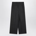Givenchy dunkelgraue Wollweite Hose