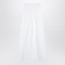 Pantaloni bianchi plissettati in cotone Givenchy