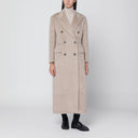 Tagliatore Beige double-breasted coat in wool blend