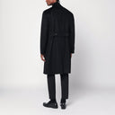 Cappotto nero doppiopetto in lana Tagliatore